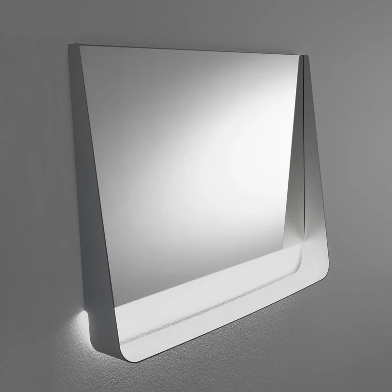 Specchio con mensola e led WING90