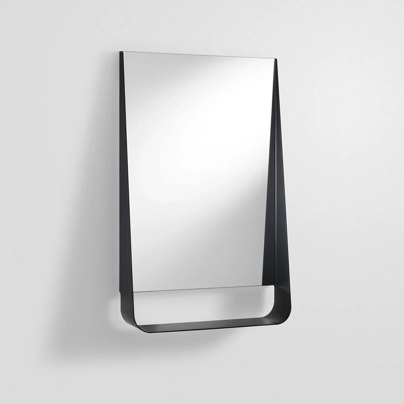 Specchio con mensola e led WING50