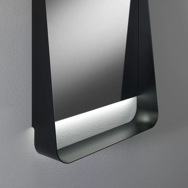 Specchio con mensola e led WING50