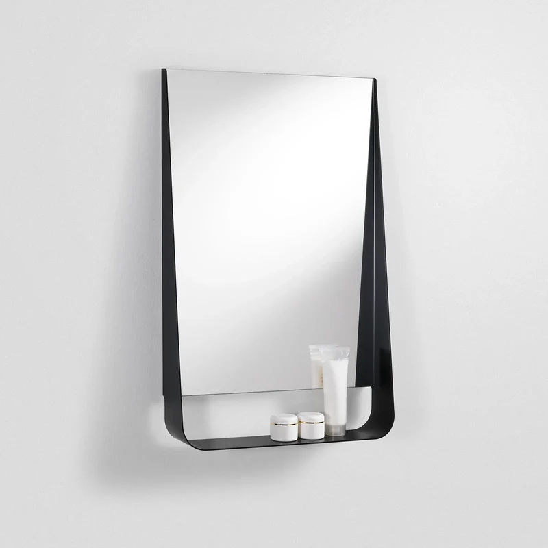 Specchio con mensola e led WING50
