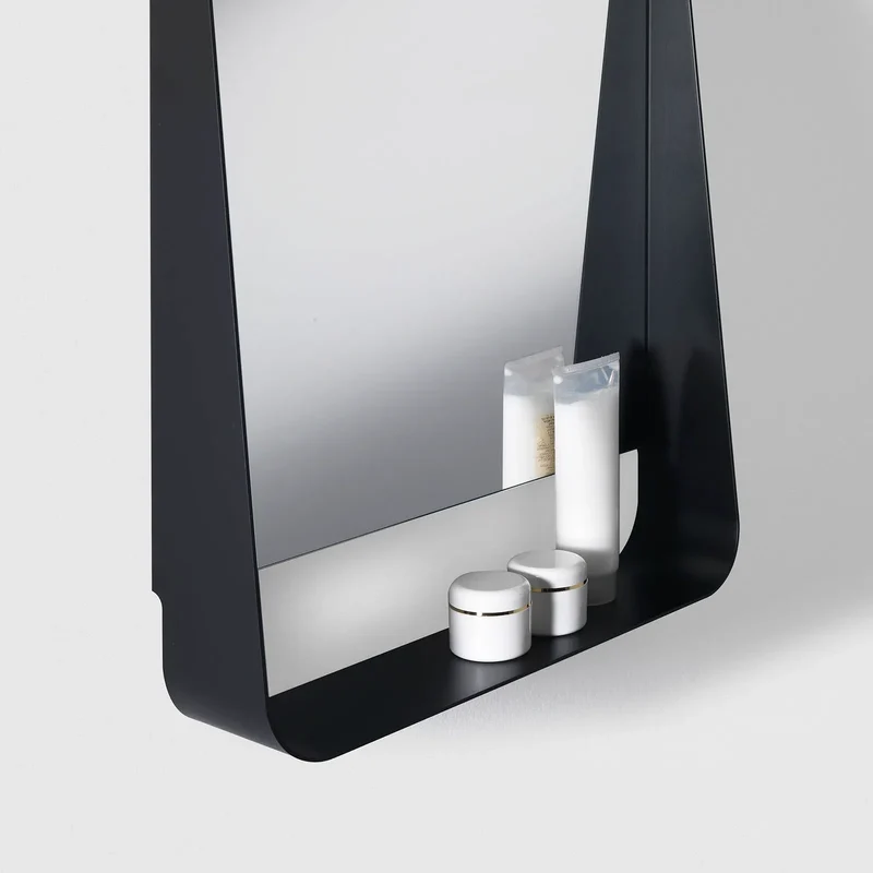 Specchio con mensola e led WING50