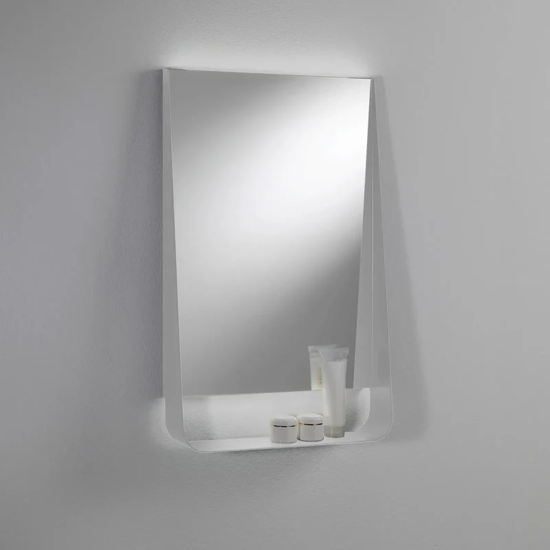 Specchio con mensola e led WING50