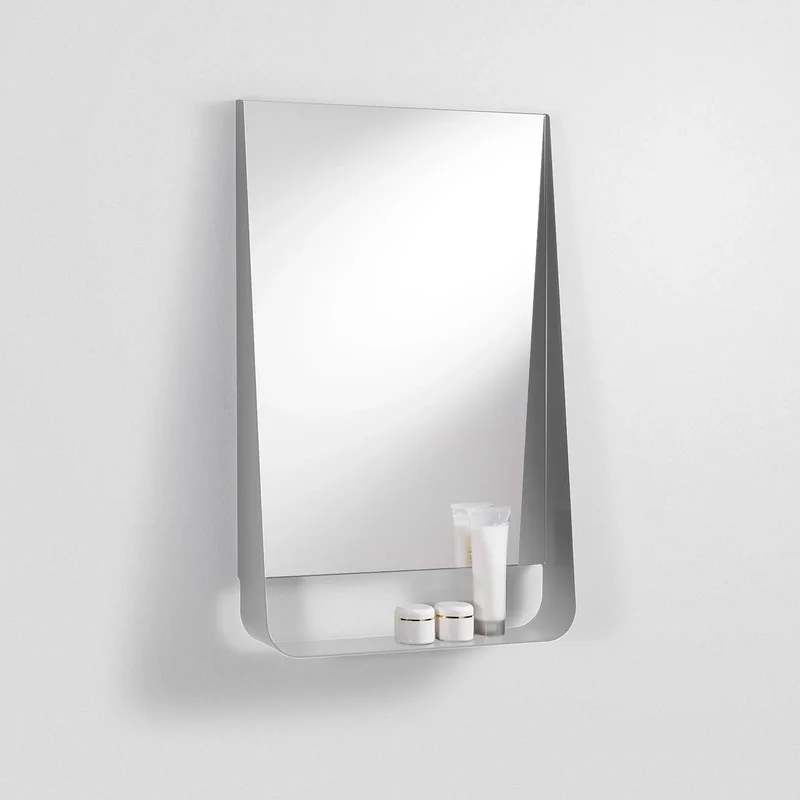 Specchio con mensola e led WING50