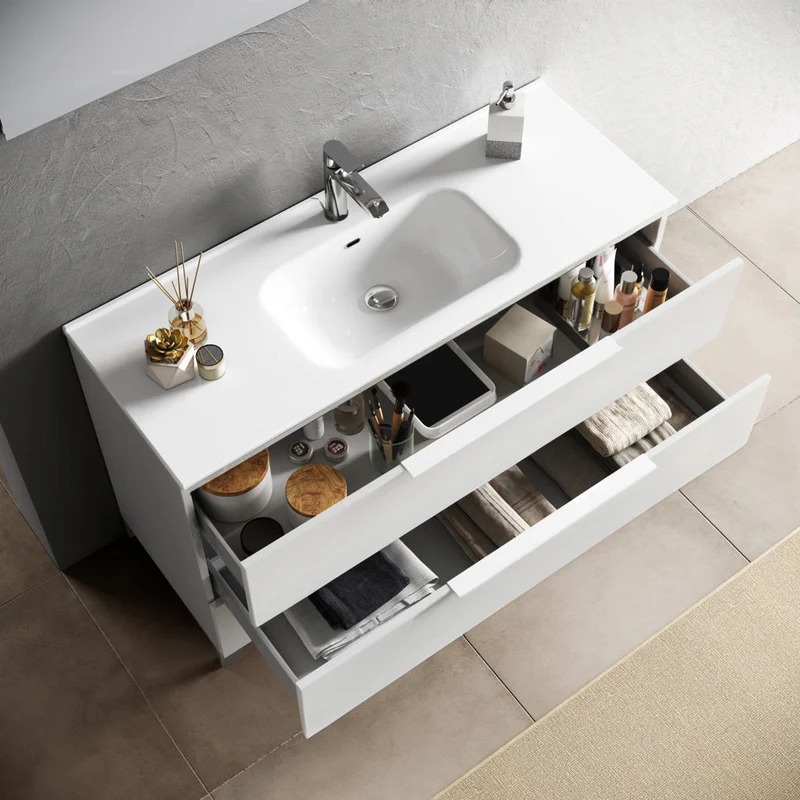 Composizione MALMO bianco opaco