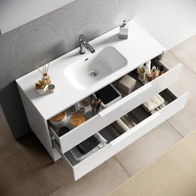 Composizione MALMO bianco opaco