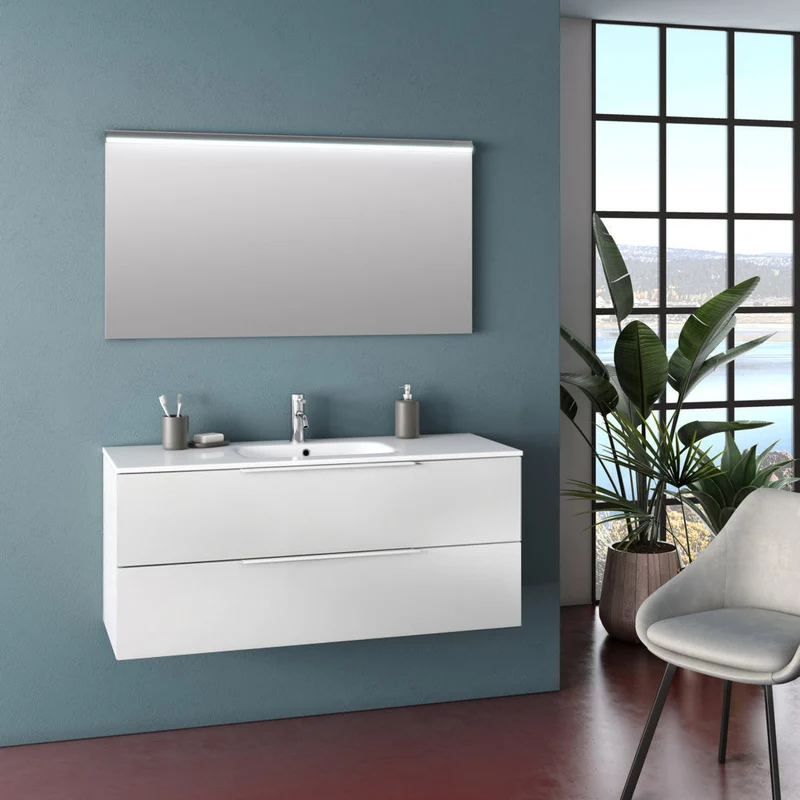 Composizione MALMO bianco opaco