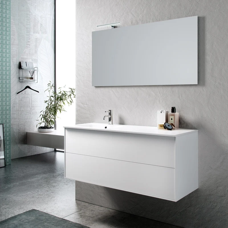 Composizione vasca SX AGO bianco opaco