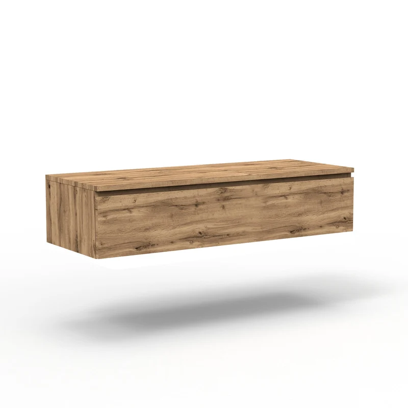 Composizione vasca SX YOKA-07 quercia/bianco