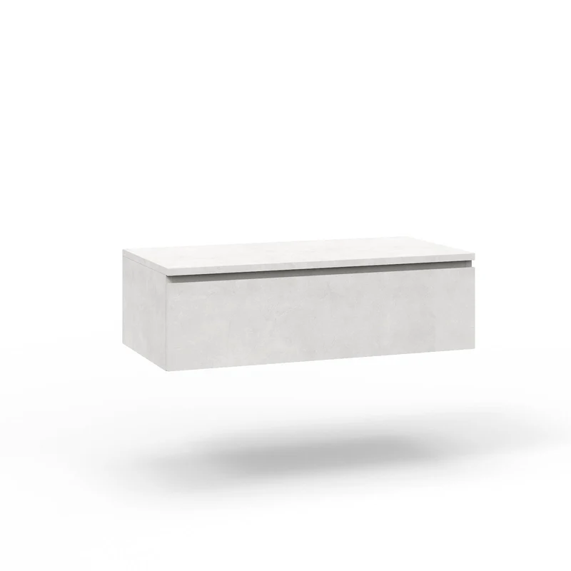 Composizione doppio lavabo YOKA-29 bianco pietra