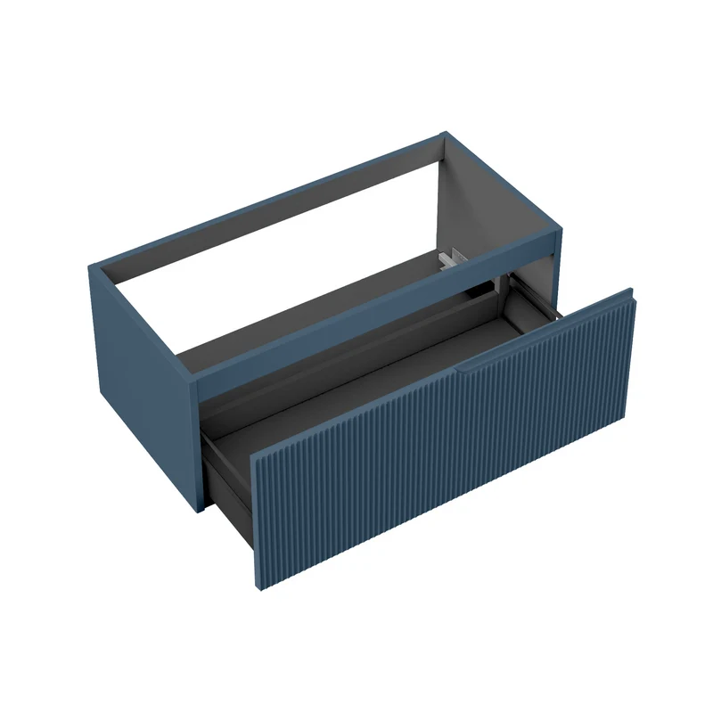 Base portalavabo 1 cestone ZIP blu