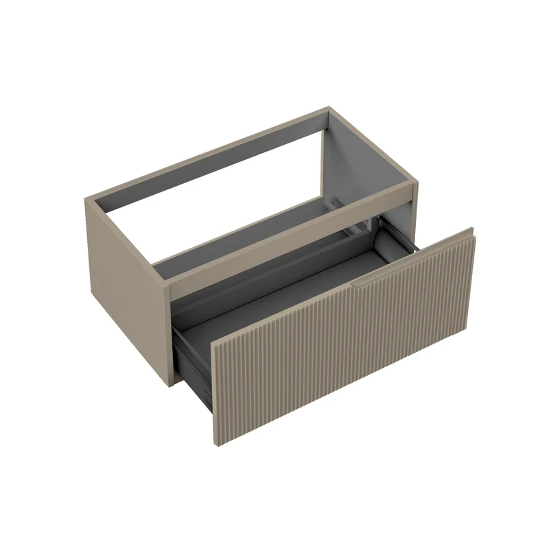 Base portalavabo 1 cestone ZIP tortora