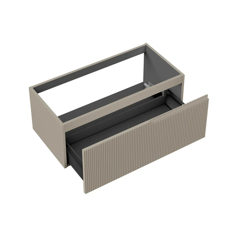Base portalavabo 1 cestone ZIP tortora