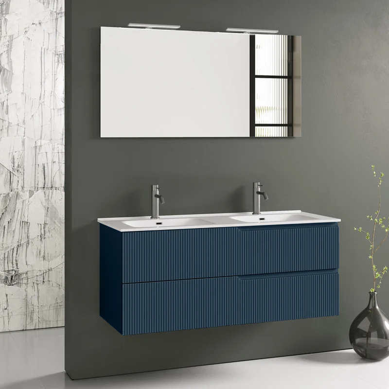 Composizione vasca DX ZIP blu