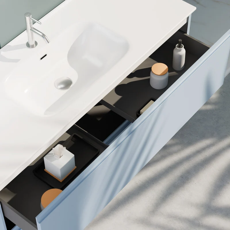 Composizione a terra GALILEO-75 azzurro tiffany