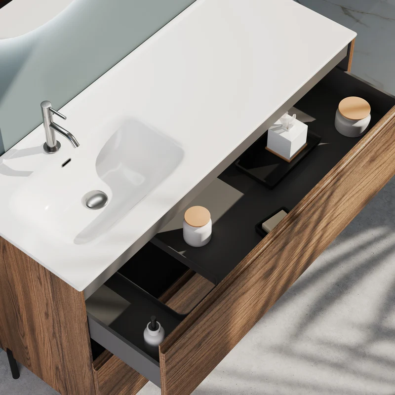Composizione a terra vasca SX GALILEO-78 rovere rio