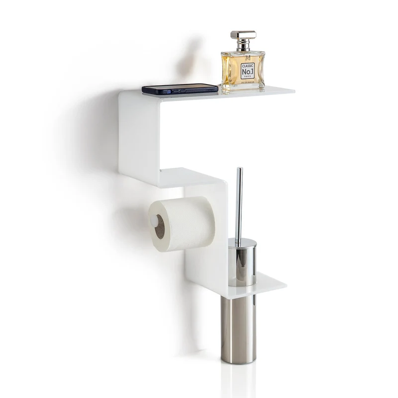 Mensola multifunzione per bagno da parete ACHILLE