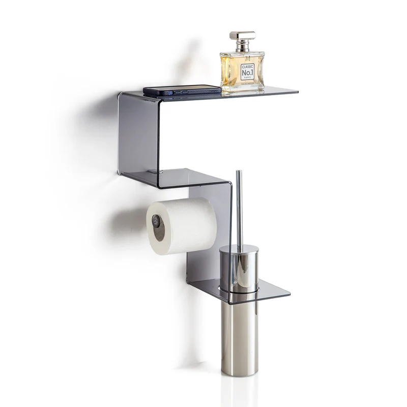 Mensola multifunzione per bagno da parete ACHILLE