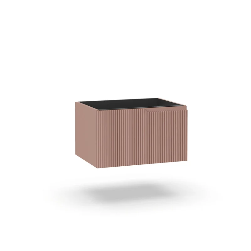 Base portalavabo 1 cestone ZIP rosa cipria
