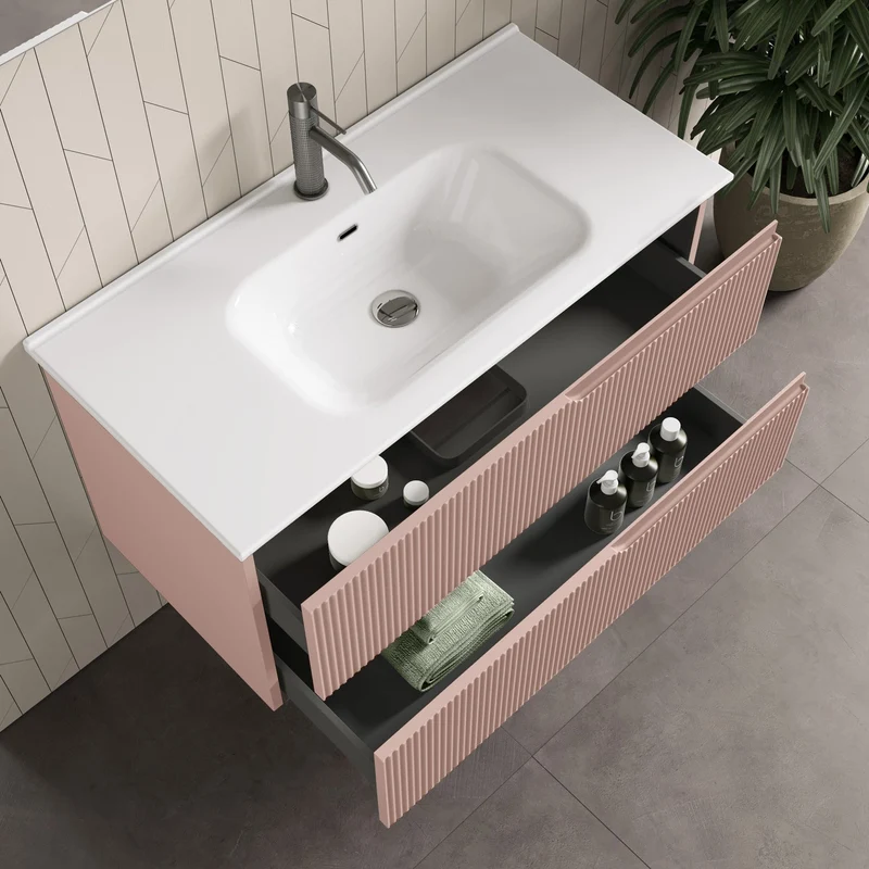 Composizione 4 pezzi ZIP rosa cipria