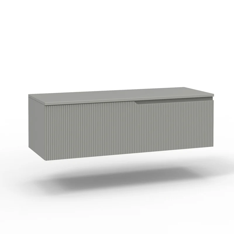 Base con top 1 cestone ZIP grigio opaco
