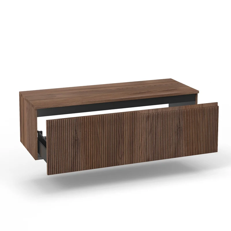 Base con top 1 cestone ZIP rovere rio