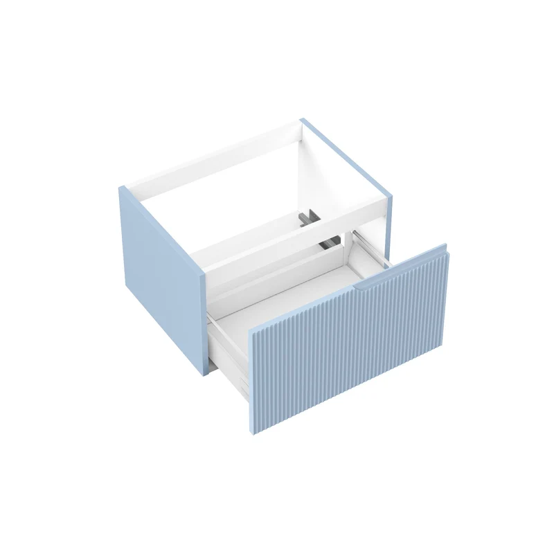 Base portalavabo 1 cestone ZIP azzurro tiffany