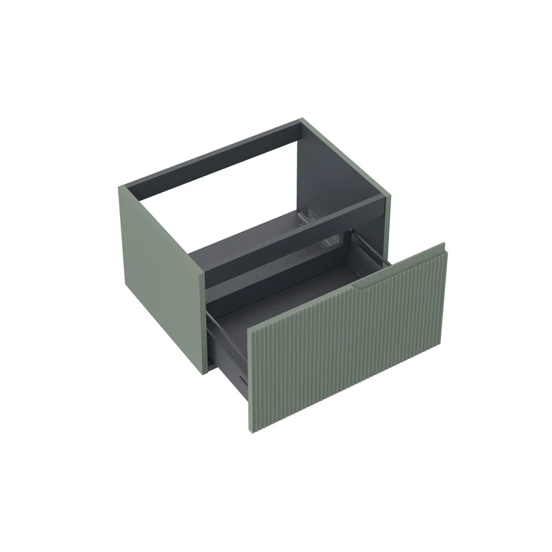 Base portalavabo 1 cestone ZIP verde salvia 60cm