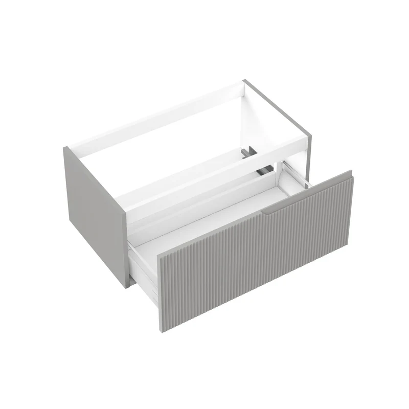 Base portalavabo 1 cestone ZIP grigio opaco