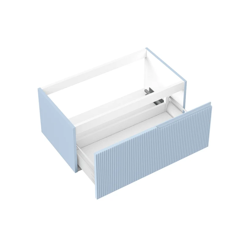 Base portalavabo 1 cestone ZIP azzurro tiffany