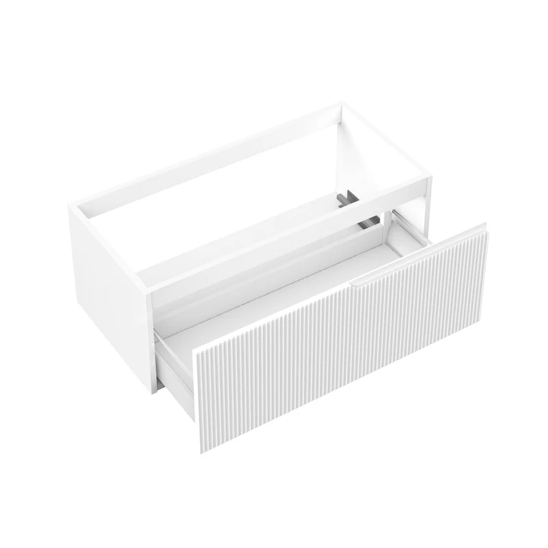 Base portalavabo 1 cestone ZIP bianco opaco