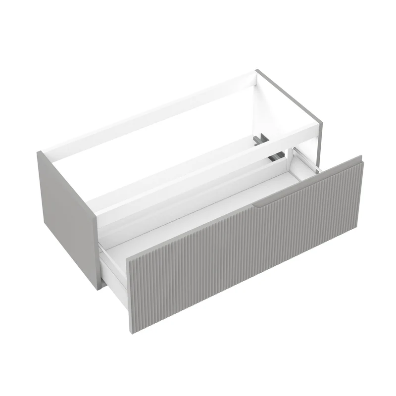 Base portalavabo 1 cestone ZIP grigio opaco