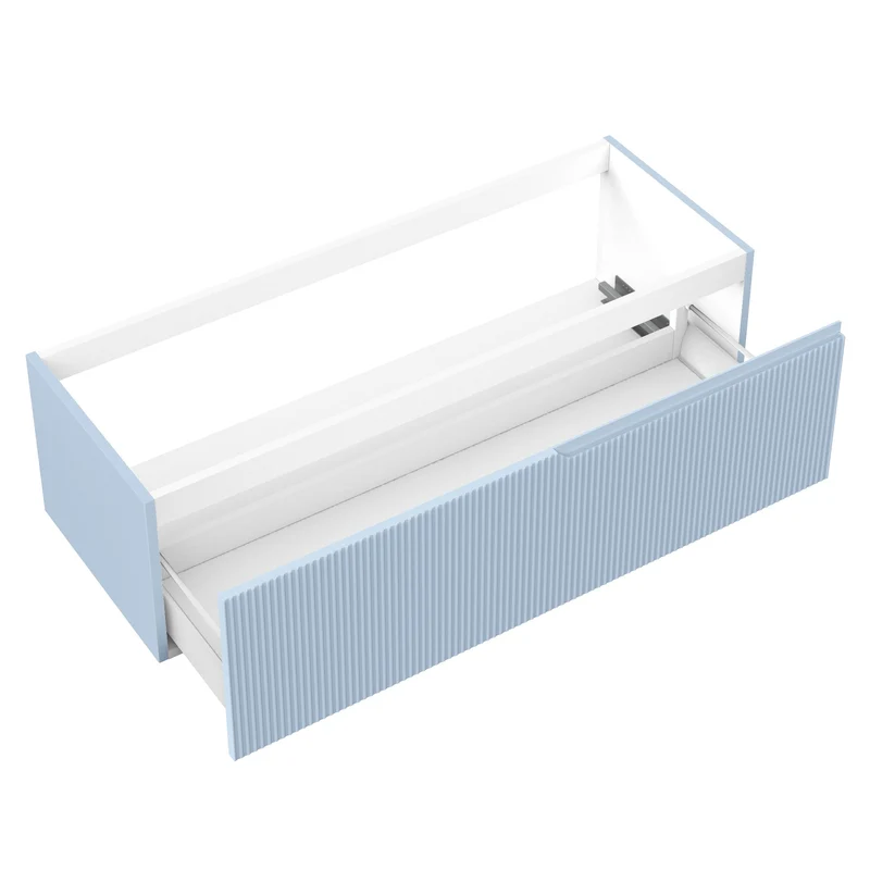 Base portalavabo 1 cestone ZIP azzurro tiffany