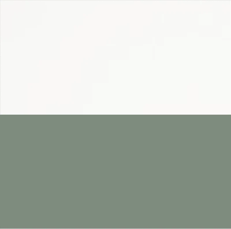 Composizione doppio lavabo 7 pezzi ZIP bianco / salvia