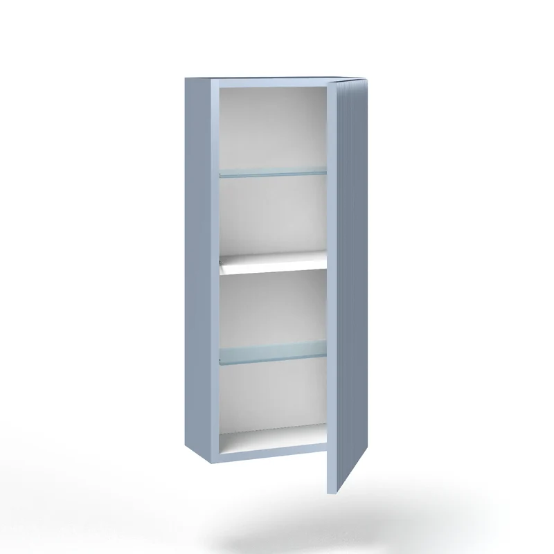 Composizione doppio lavabo 7 pezzi ZIP quercia / azzurro tiffany