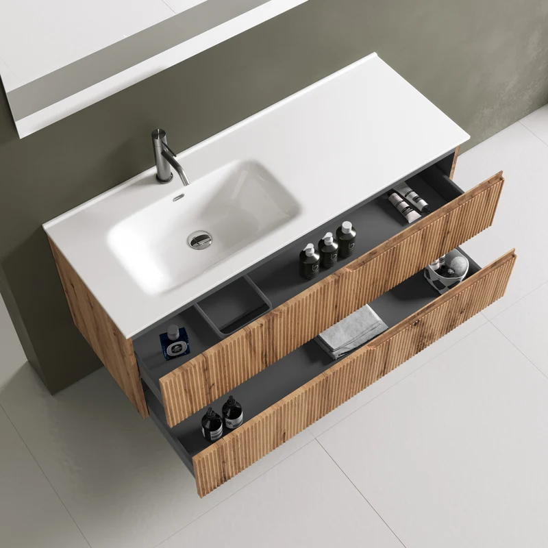 Composizione vasca SX 4 pezzi ZIP quercia