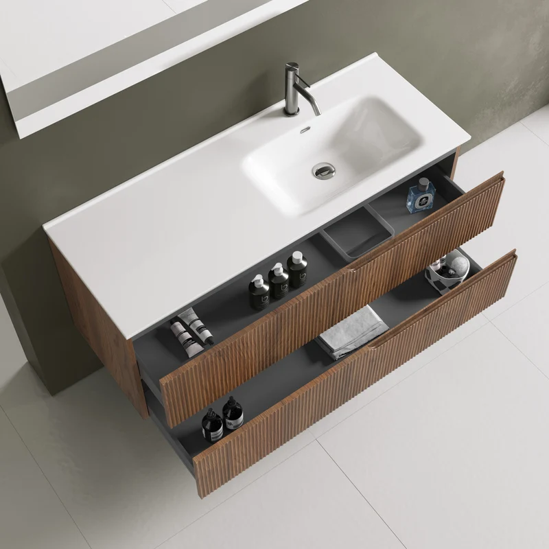 Composizione vasca DX 4 pezzi ZIP rovere rio