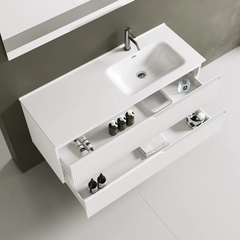 Composizione vasca DX 4 pezzi ZIP bianco opaco
