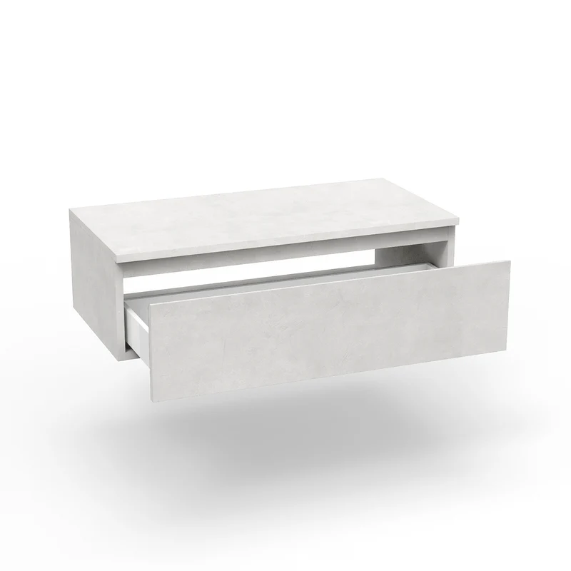 Base con top 1 cassetto YOKA bianco pietra