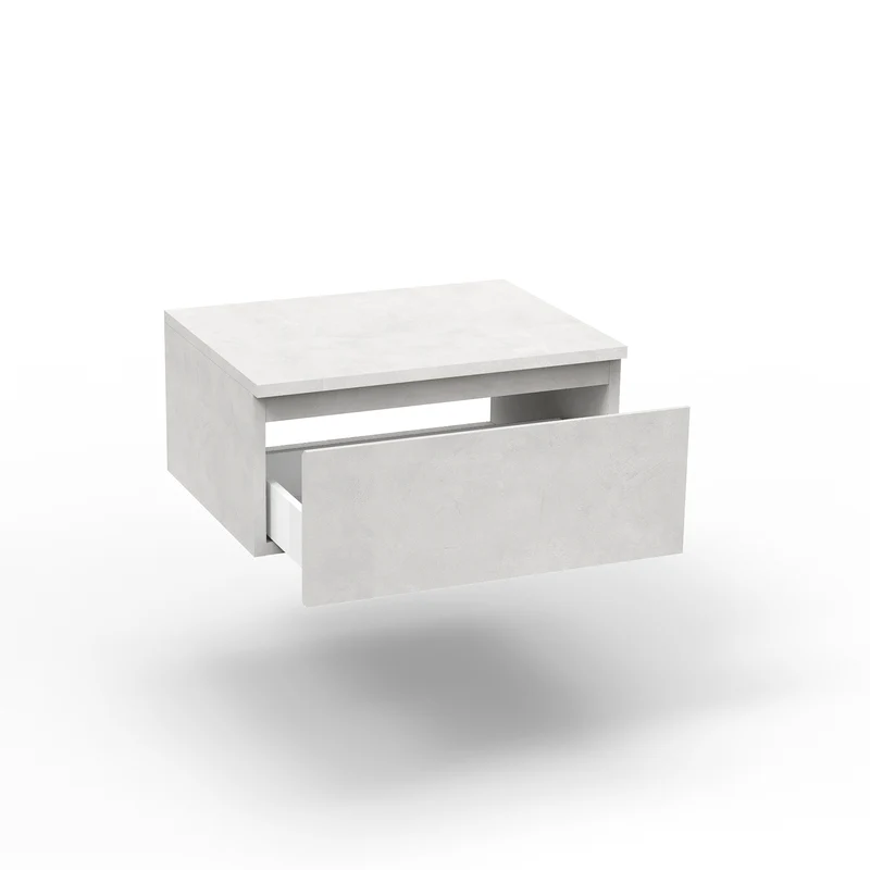 Base con top 1 cassetto YOKA bianco pietra 60 cm
