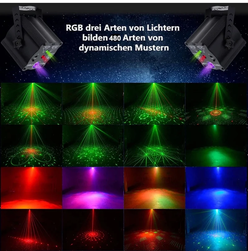 Laser Licht Bühnenlicht Party Disco Licht