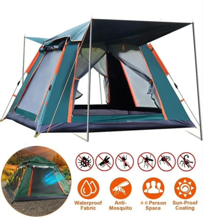 Campingzelt Pop Up Zelt Wurfzelt Familienzelt 4 Personen
