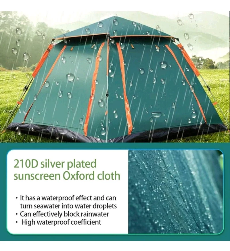 Campingzelt Pop Up Zelt Wurfzelt Familienzelt 4 Personen