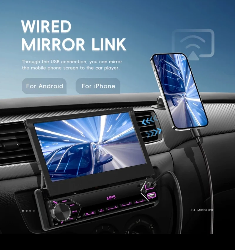 Autoradio DIN 1 Touchscreen Rückfahrtkamera