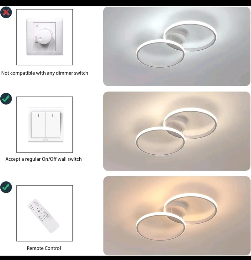 LED Deckenlampe Deckenleuchte Dimmbar Modern