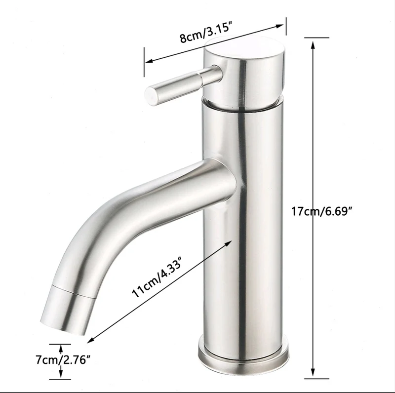 Bad Waschbecken Wasserhahn Armatur Edelstahl