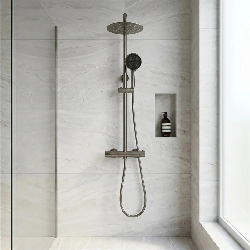 Thermostat-Duschset Drop – Titan