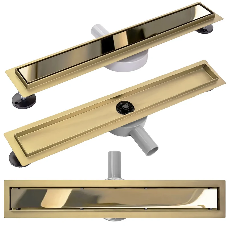 Duschrinne Neo Pure Mirror Gold 50-100cm
