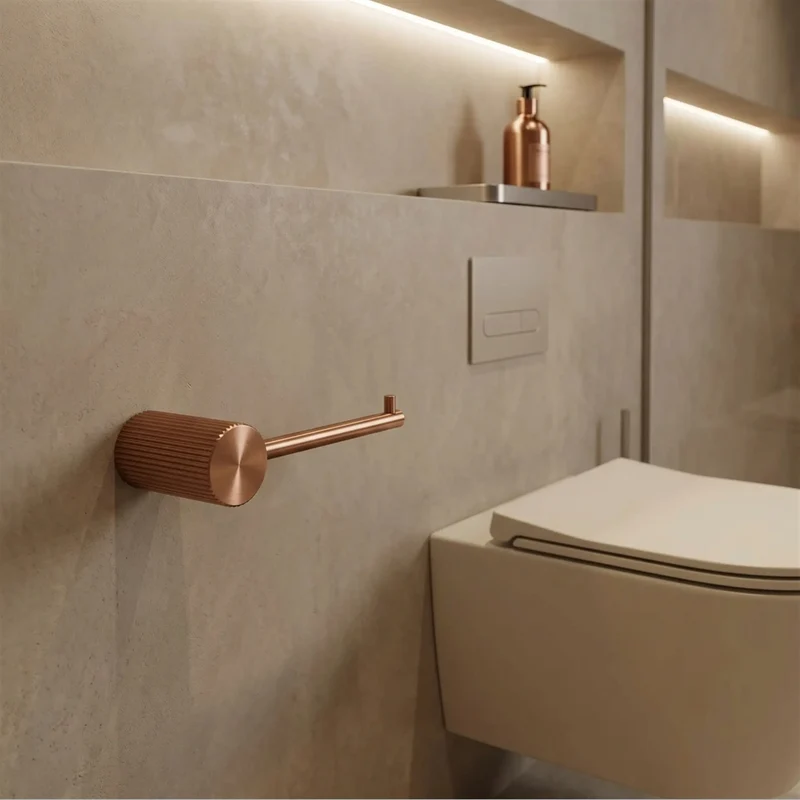 Toilettenpapierhalter Solo – Kupfer Matt
