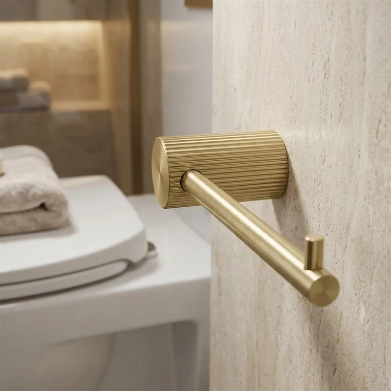 Toilettenpapierhalter Solo – Gold Matt