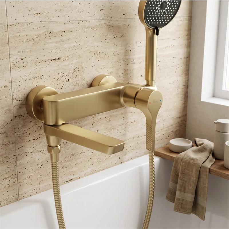 Wannenarmatur Maxim Premium – Gold Matt